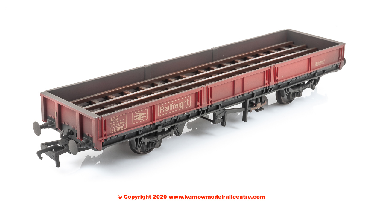 SB005D DJ Models SPA Open Wagon number 460890 in BR Railfreight livery with weathered finish